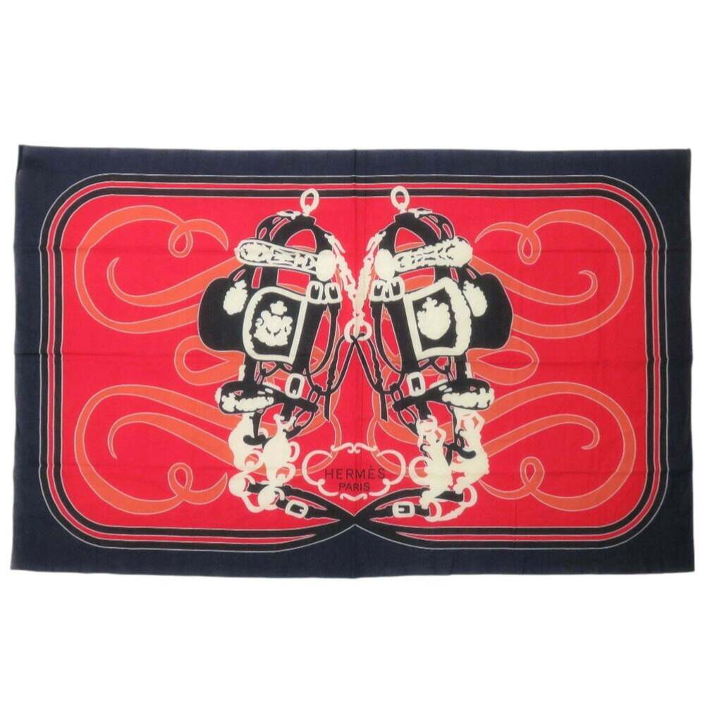 HERMES Authentic Black Scarf